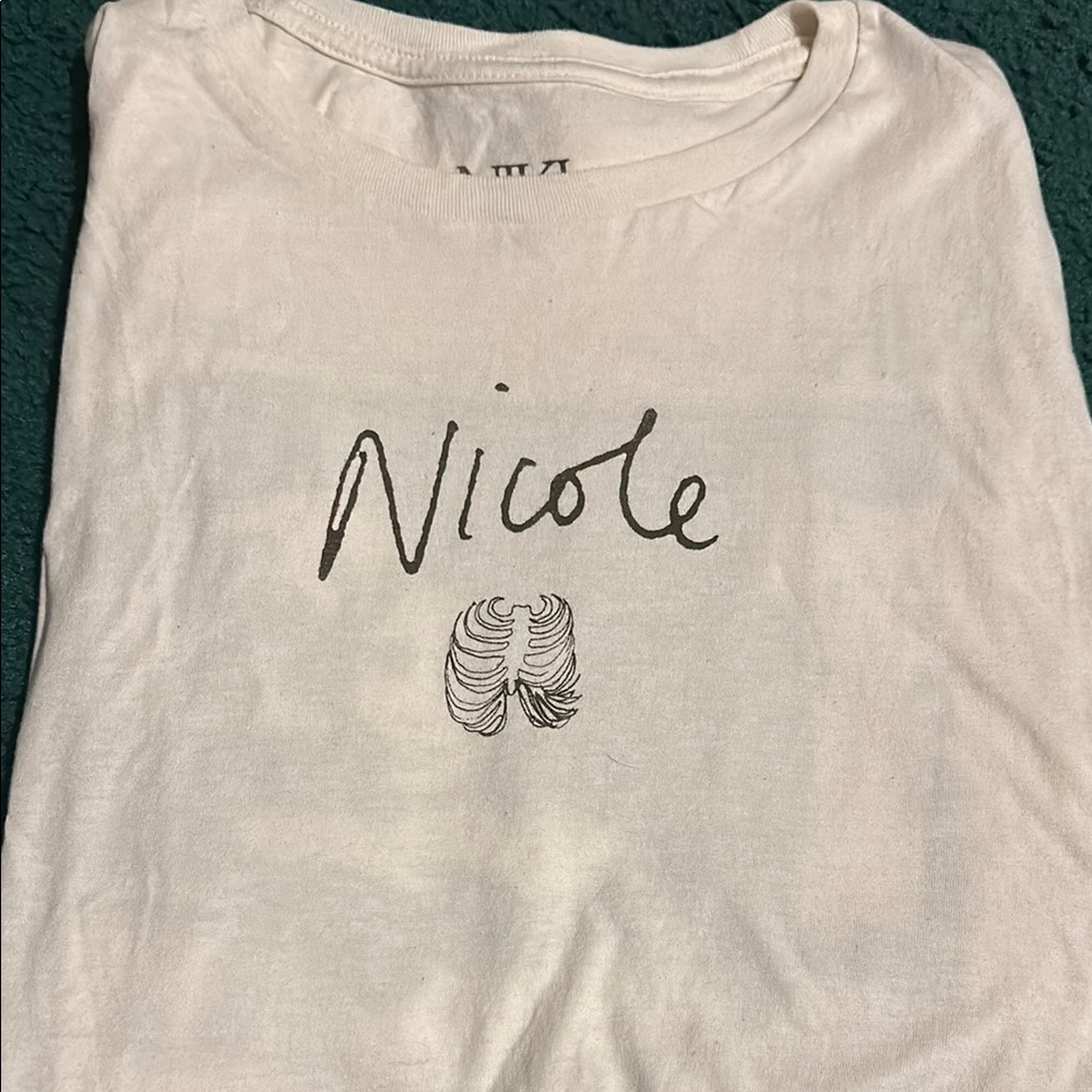 Nicole White Short Sleeve Tee